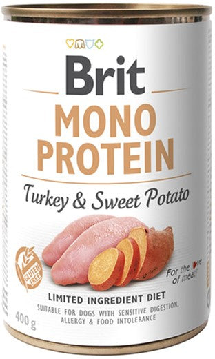 Brit Dog Mono Turkey& Sweet Potato 400gr