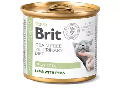 Brit Cat VD Diabetes Lamb & Pea  Wet 200gr