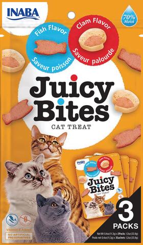 Juicy Bites Cat Treats 702 Fish&Clam 3packs