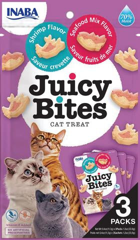 Juicy Bites Cat Treats 704 Shrimps&Seafood 3packs