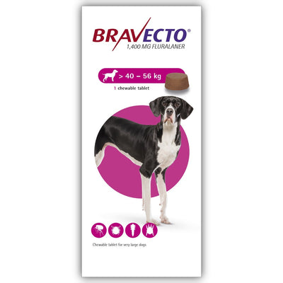 MSD Dog Bravecto 1400mg 40-56kg  1tab