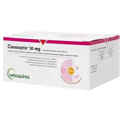 Vetoquinol  Clavaseptin 50mg 10tabs